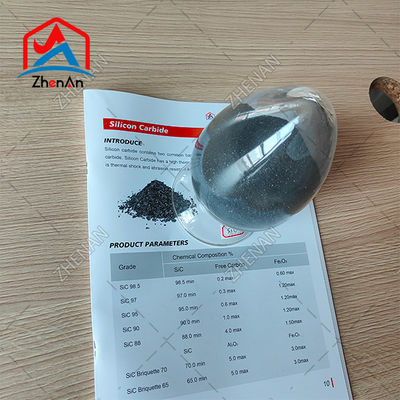 Сик 97,8% Черный карбид кремния / Карбид железного кремния для покрытых абразивов