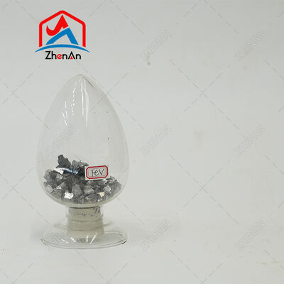 Феррованадий FeV80 серебристо-серые куски с содержанием ванадия 80% для эффективного раскисления на ферросплавных заводах