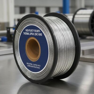 Высокочистая цинковая проволока 99,995% для термораспыления для промышленного нанесения покрытий с коррозионной стойкостью